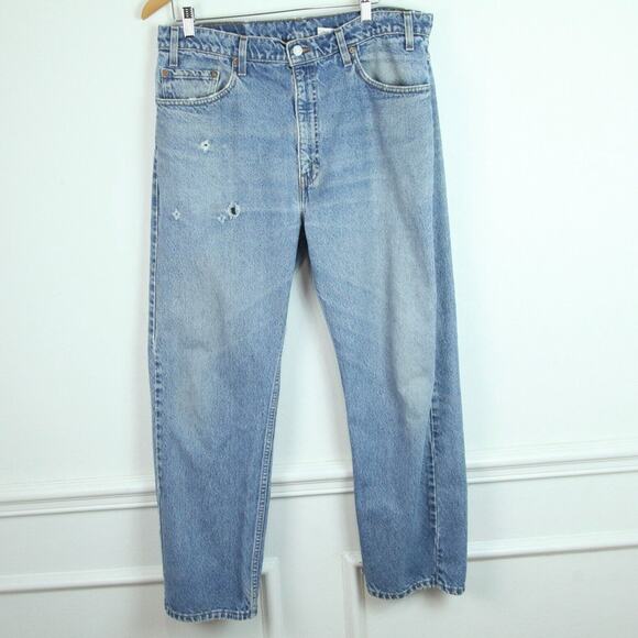 Vintage Levis Mens 36 x 29 Jeans 505 Distressed Western Grunge Thrashed Y2K